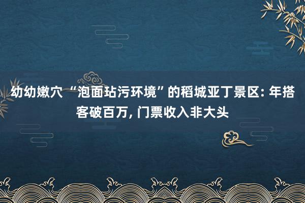 幼幼嫩穴 “泡面玷污环境”的稻城亚丁景区: 年搭客破百万, 门票收入非大头