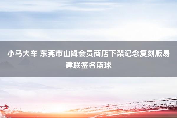 小马大车 东莞市山姆会员商店下架记念复刻版易建联签名篮球