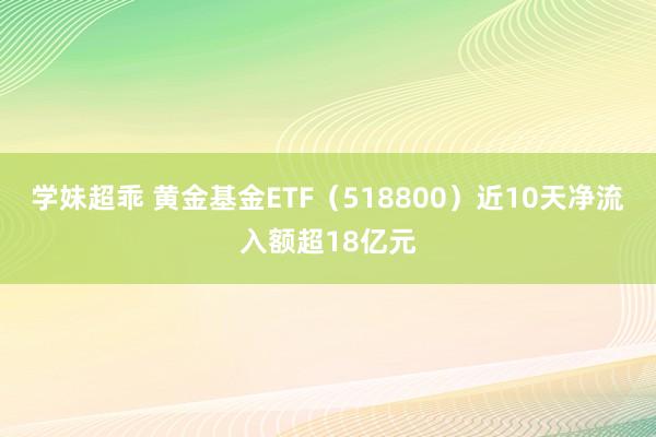 学妹超乖 黄金基金ETF（518800）近10天净流入额超18亿元