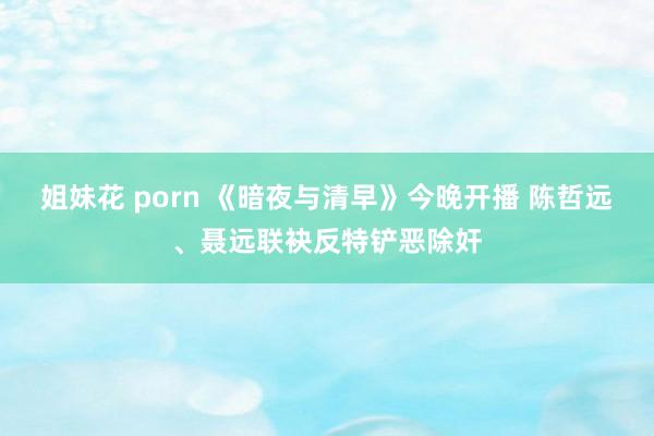 姐妹花 porn 《暗夜与清早》今晚开播 陈哲远、聂远联袂反特铲恶除奸